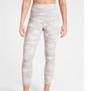 Athleta Elation Camo 7/8 Tight Leggings Taupe NWT